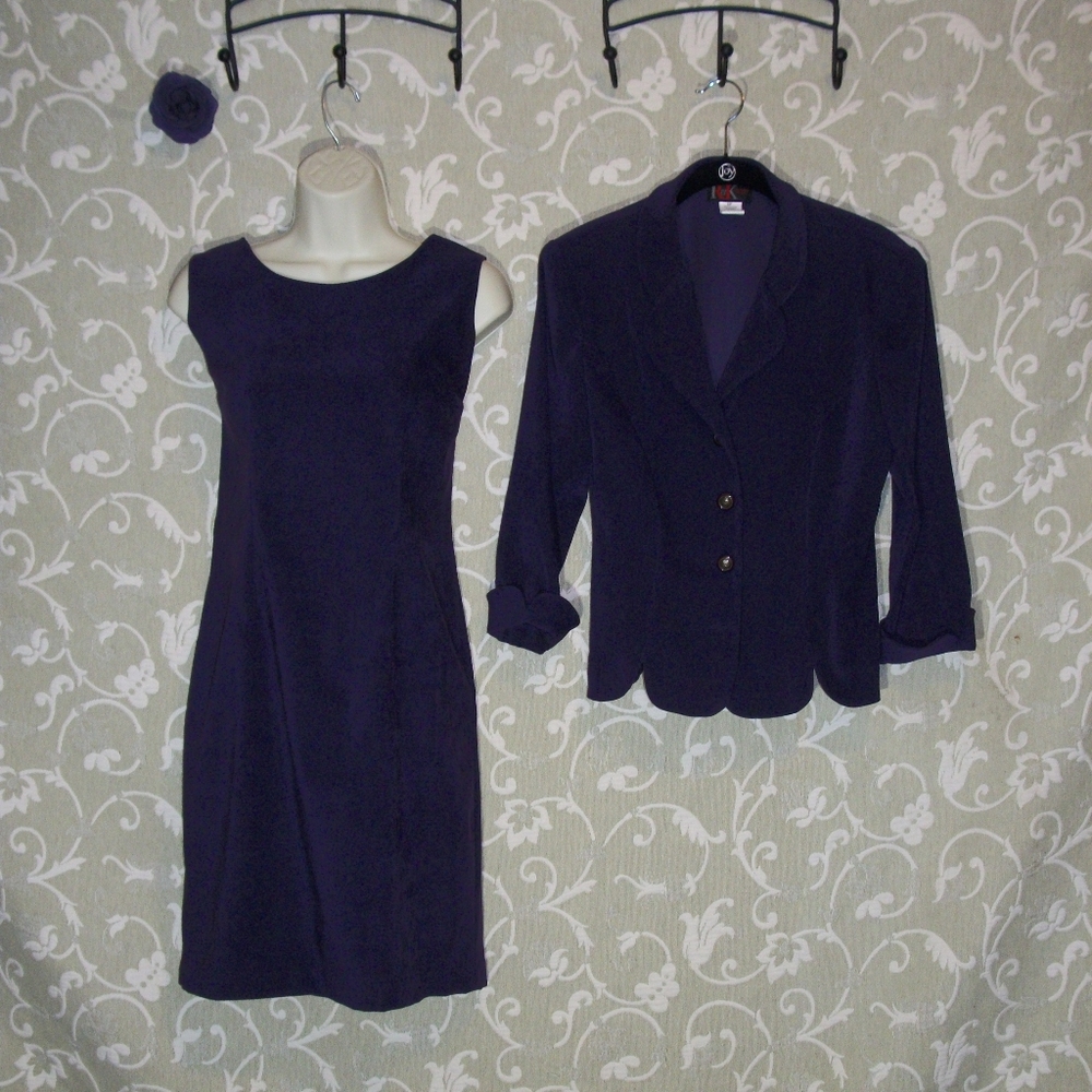 Vintage R & K Originals Suede 3 Piece Suit